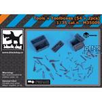 Tools +Toolboxes (54+2pcs) 1:35