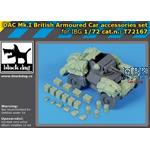 DAC Mk I British armoured car accessories set 1:72