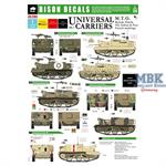 Universal Carriers - British, NZ, Indian, F, PL