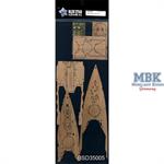 WWII IJN Nagato Wooden Deck for Hasegawa 40024