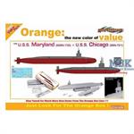 U.S.S. Maryland (SSBN-738) + U.S.S. Chicago (SSN-7