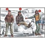 US Army Air Force Pilots And Mechanic WW II
