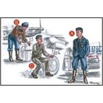 French Mechanics and Pilot WW II