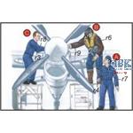 Royal Navy Pilots and Mechanic WW II