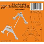 7.5cm Pak 40/4. RSO – Gun Travel lock/ for Miniart