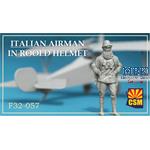 Italian Airman in Roold crash helmet
