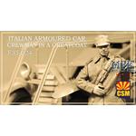 Italian Armoured Car Crewman in a greatcoat