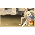 Imperial Russian Army Soldier playing accordion