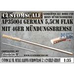 German 5,5cm ('46 muzzle brake) Alu Barrel