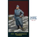 WWII Luftwaffe Mechanic in Greatcoat