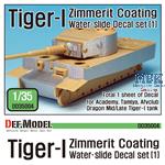 Tiger-I Mid/Late Zimmerit Decal set #1