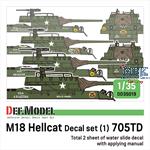 WWII US M18 Hellcat 705TD decal set