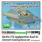 Jagdpanther Ausf. G1  Zimmerit Coating Decal set
