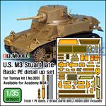 M3 Stuart Late Basic PE Detail up set (Tamiya)