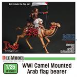 WWI Camel mounted Arab flag bearer