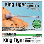 King Tiger 88mm Metal Barrel with mantlet