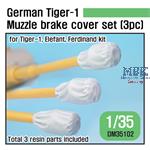 Tiger I  Muzzle brake Canvas cover set (3pc)