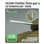 US M24 Chaffee Light tank 75mm gun w/ antenna set