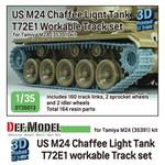 US M24 Chaffee Light tank T72E1 Workable Track set