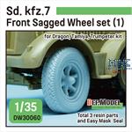 Sd.kfz.7 Half-Track Sagged Front Wheel set (1)