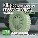 Daimler Dingo Sagged wheel set  incl. spare wheel