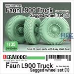 WW2 German Faun L900 Truck wheel set-Continental