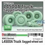 WW2 German L4500A Truck wheel set