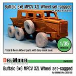 Buffalo 6x6 MPCV Mich. XZL Sagged Wheel set