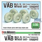 VAB 6X6 Michelin.XL sagged wheel set
