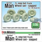 MAN 6X6 7t milgl Truck Sagged Wheel set