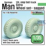 Extra wheels for MAN 10t 8x8 Sagged Wheel set