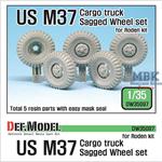 US M37 Cargo Truck Sagged Wheel set (Roden)