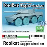 South African AFV Rooikat Sagged Wheel set