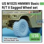 US M1025 HMMWV Basic R/T II Sagged wheel set