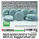 NATO M1001/M1014 Tractor MICH.XL Sagged wheel set