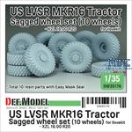 US LVSR MKR16 Tractor sagged wheel set