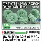 US Buffalo A2 6x6 MPCV Sagged wheel set