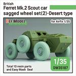 British Ferret Mk.2 Scout car Sagged wheel set (2)