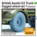 British Austin K2 Truck Sagged wheel set (1)