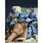 German Soldiers talking, Luftwaffe & WSS