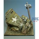 Scenerie 14 - WWII - M3 Halftrack Front&Str.schild