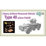 Heavy Uniform Personnel Vehicle Type 40 w/2cm Flak