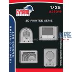 Civilian Radios Set 1930-40’s (4pcs)