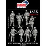 W-SS Soldiers marching 1940-42 Big Set