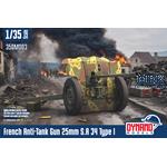 French Anti-Tank Gun 25mm S.A 34 Type I Standard