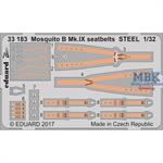 Mosquito B Mk. IX seatbelts STEEL 1/32