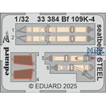 Messerschmitt Bf-109K-4 seatbelts STEEL 1/32