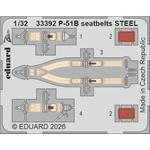 North-American P-51B Mustang seatbelts STEEL 1/32