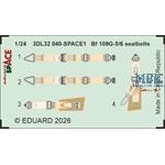 Messerschmitt Bf-109G-5/6 seatbelts SPACE 1/24