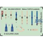 Gloster Meteor F.8 / FR.9 seatbelts SPACE 1/32